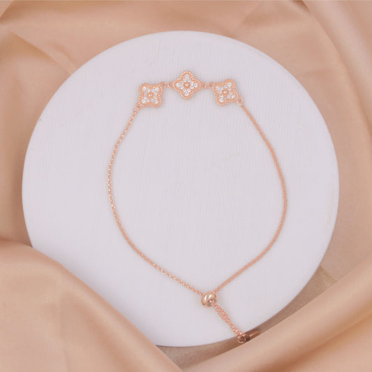 Rose Gold Van Cleep Adjustable Bracelet