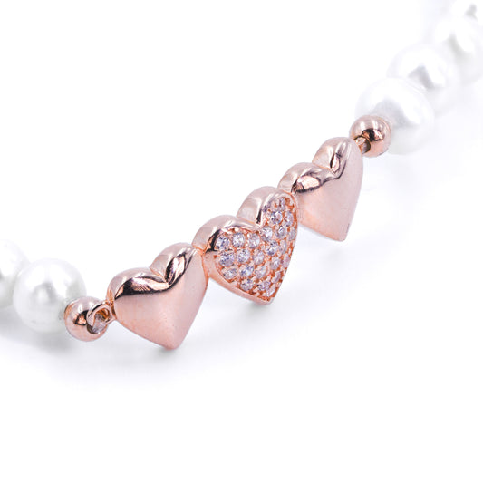 Celestial Pearls of Love Elastic Bracelet