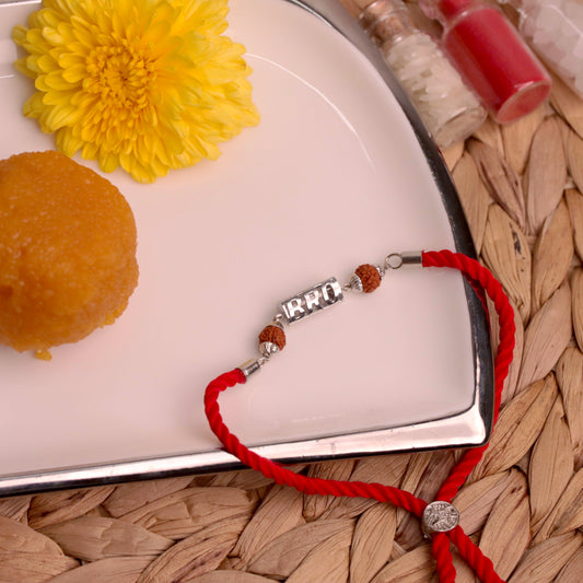 Rudra BRO Silver Rakhi