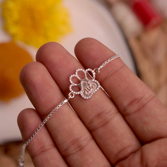 Pawfect Bhai Pure Silver Rakhi