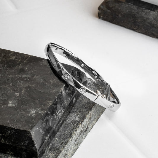 Silver Opulence Cuff/Kada