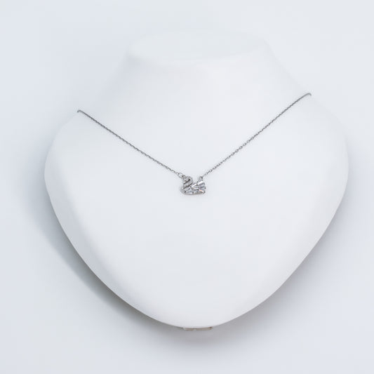 Silver Celestial Swan Chain Pendant