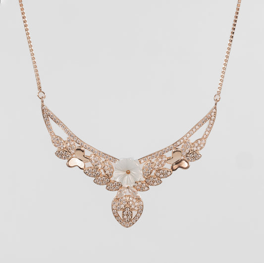 Rose Gold Majestic Botanica Pendant Set