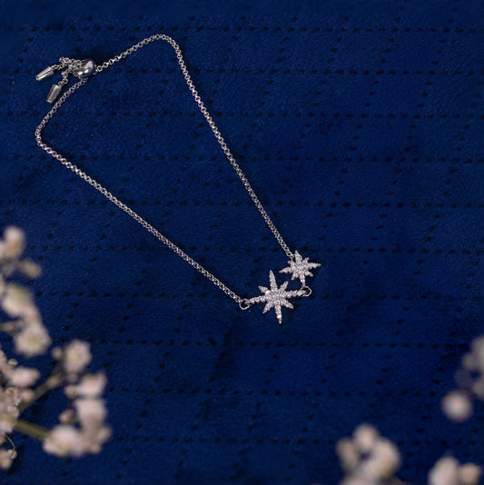 Silver Sparkling stars Bracelet