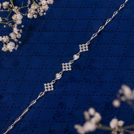 Silver Hexa Love Bracelet