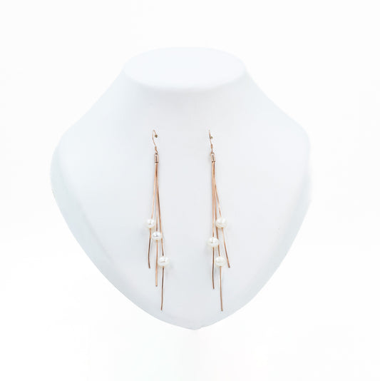 Rose Gold Celeste Pearls Necklace Set