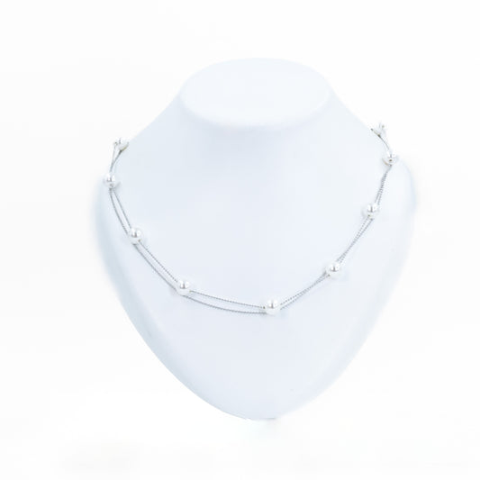 Rose Gold Glamour Pearl Chain