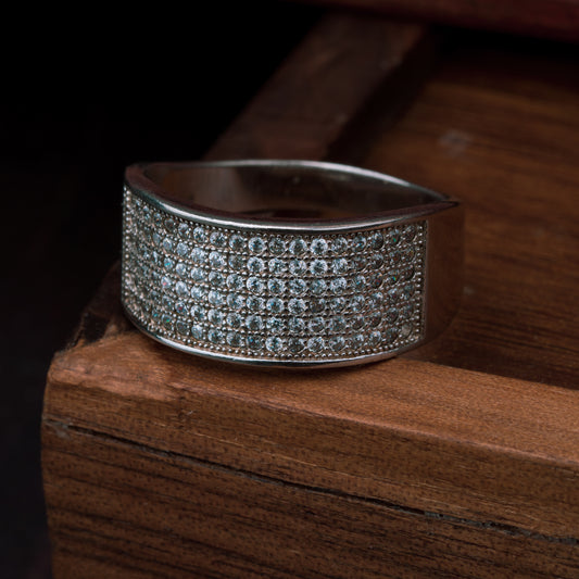 Silver Arctic Frost Ring