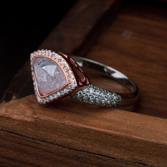 Two Tone Monalisa Ring