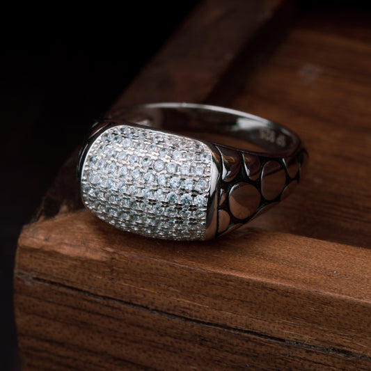 Silver Celestial Frost Ring