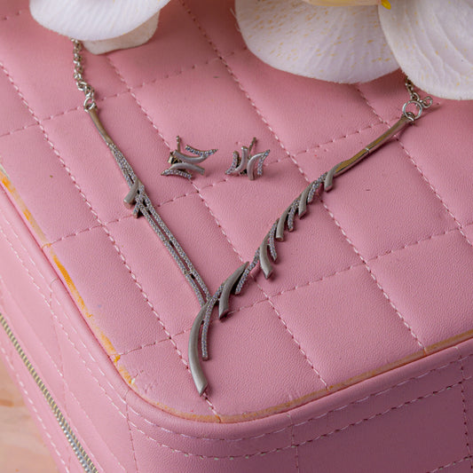 Silver Symphony Ensemble Necklace Set