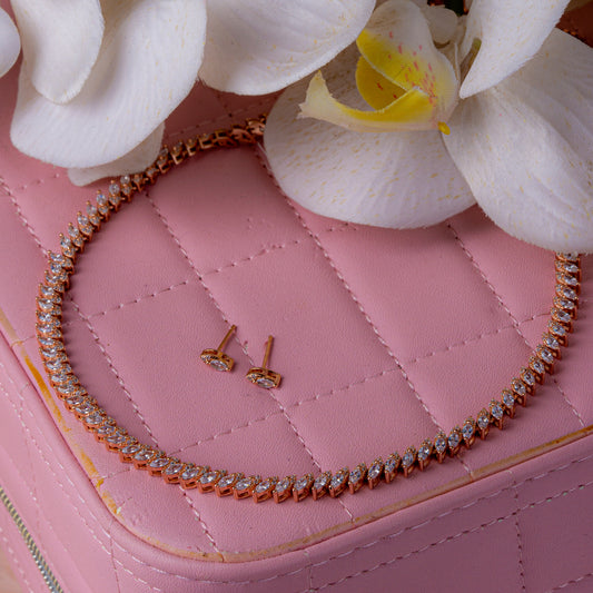 Rose Gold Pure Grace Necklace Set