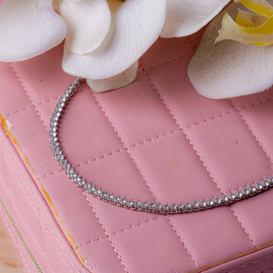 Silver Timeless Solitaire Necklace