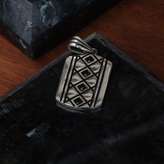 Silver Abstract Designer Pendant