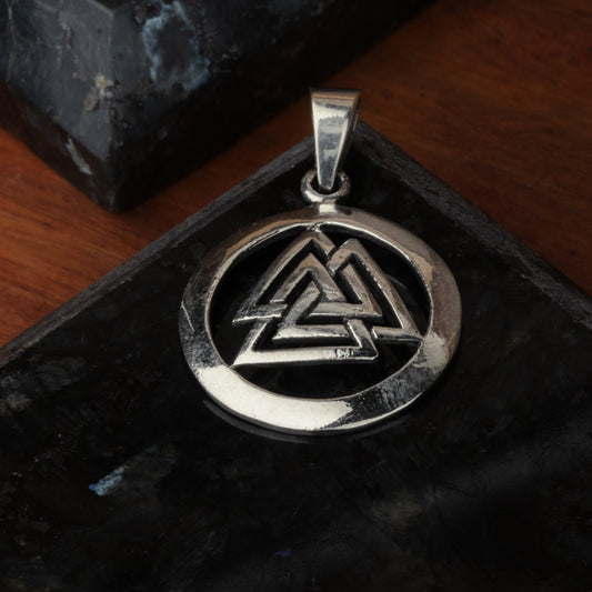 Silver Triple Triangle Pendant
