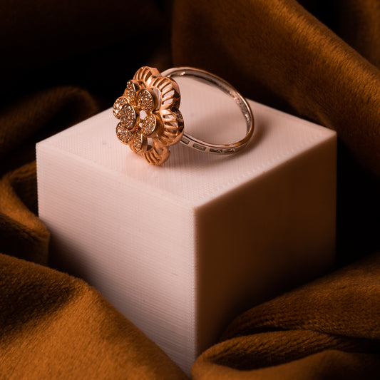 Two Tone Floral Elegance Riing