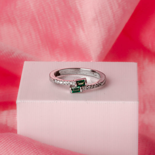 Silver Verdant Radiance Ring