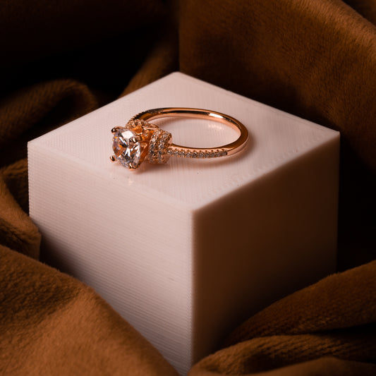 Rose Gold Solitaire Ring