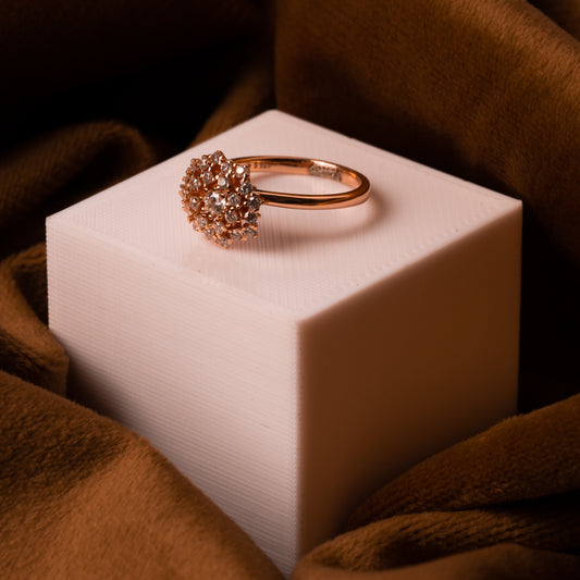 Rose Gold Blooming Flower Ring