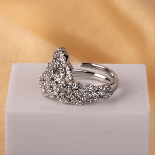 Silver Shimmering Delight Ring
