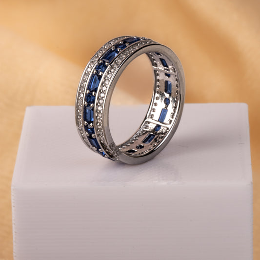 Silver Oceanic Blue Beauty Ring