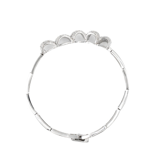 Silver Rippled Grace Bracelet