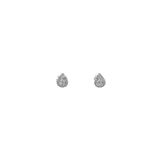 Silver Glow Drops Earrings