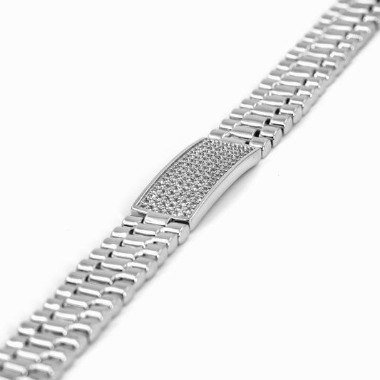 Silver Presidential Men's Bracelet