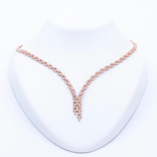 Rose Gold Luxurious Linkway Necklace