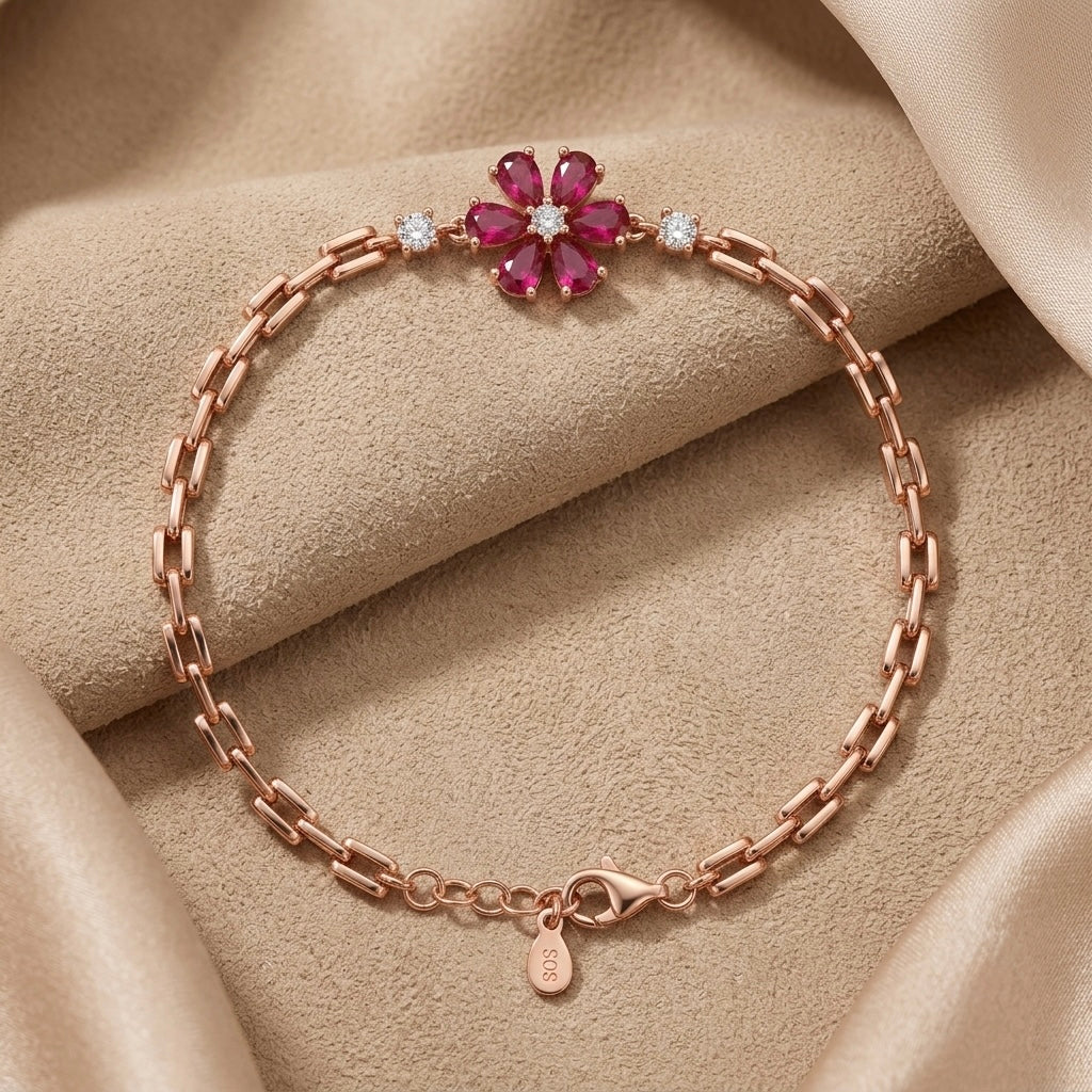 Rose Gold Flora Bracelet