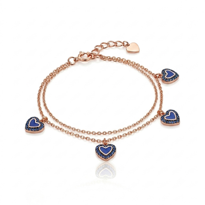 Rose Gold Amour Heart Bracelet