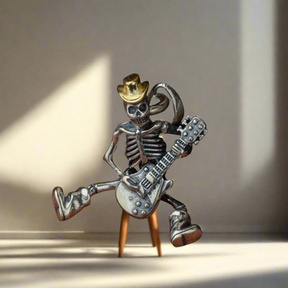 Vintage Dancing Skeleton Pendant