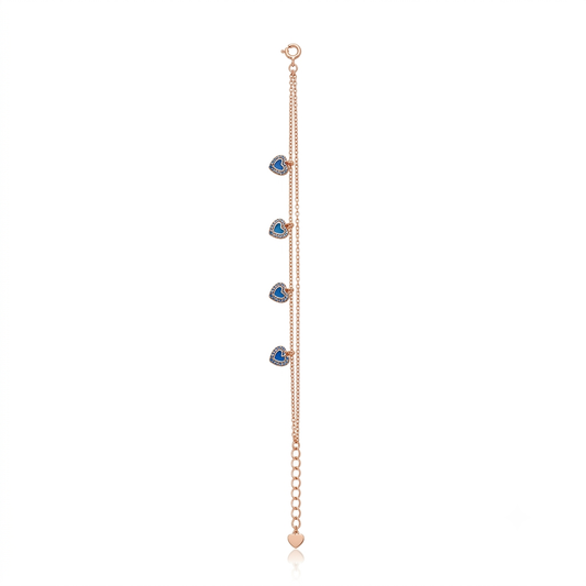 Rose Gold Amour Heart Bracelet