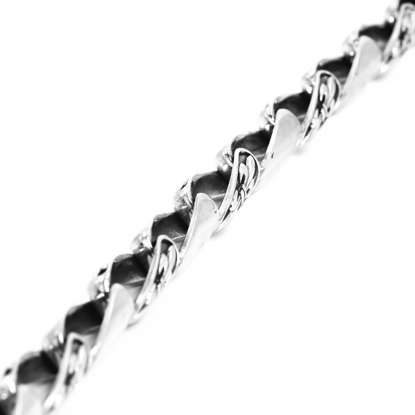Silver Heavy Rope Bracelet
