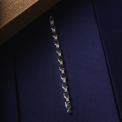Silver Stylish Zircon Bracelet