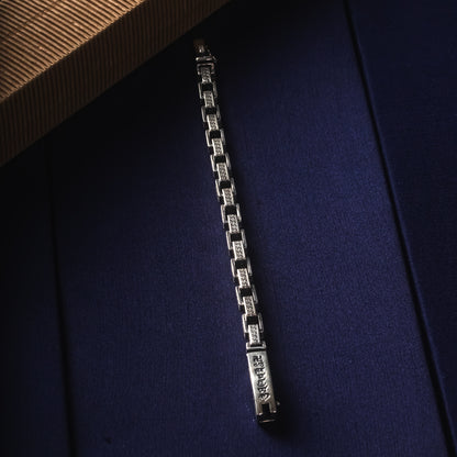 Silver Indonesian Swastik Bracelet