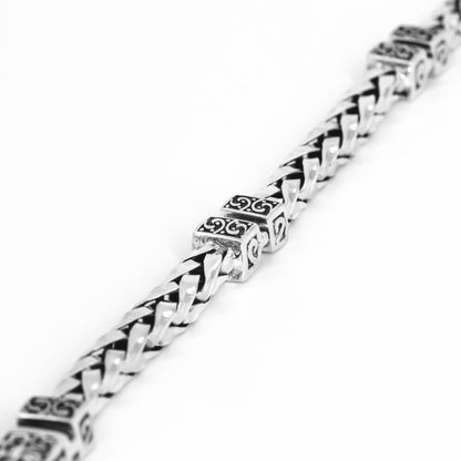 Silver Indonesian Engraved Bracelet