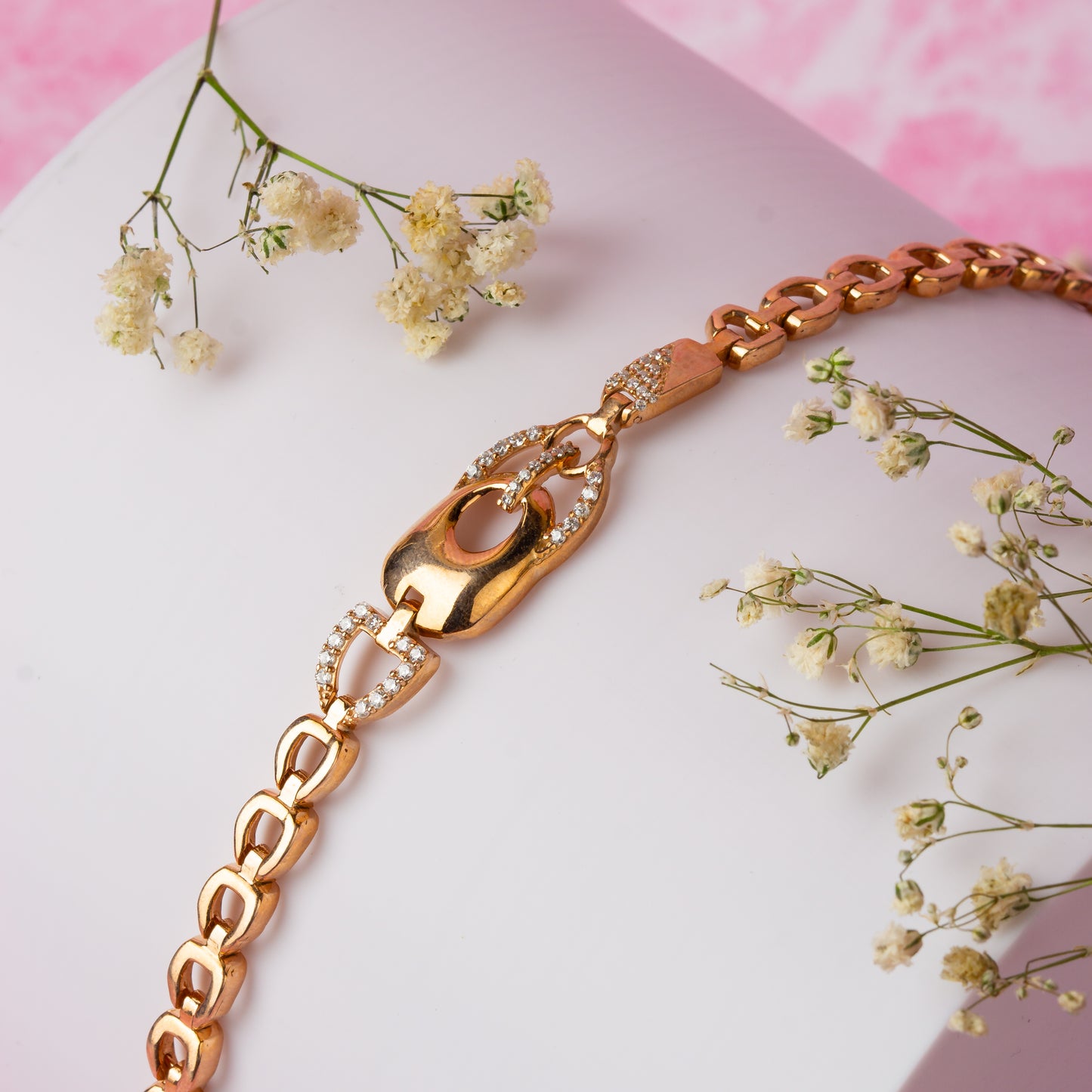 Rose Gold Interlace Bracelet
