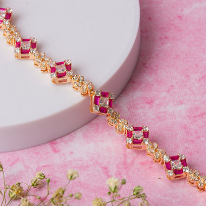 Rose Gold Pink Serenity Bracelet