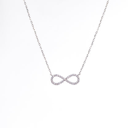Silver Celestial Infinity Chain Pendant