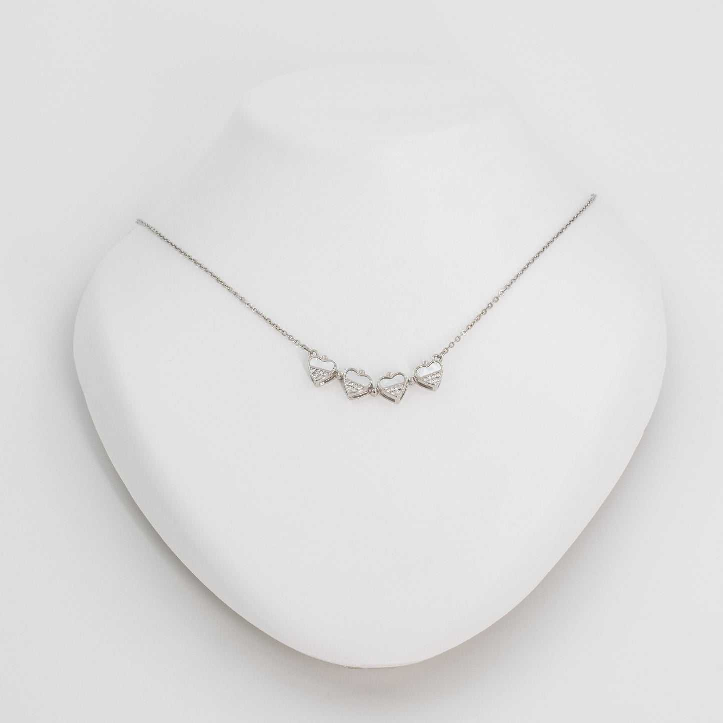Silver Magnetic Heart Chain Pendant