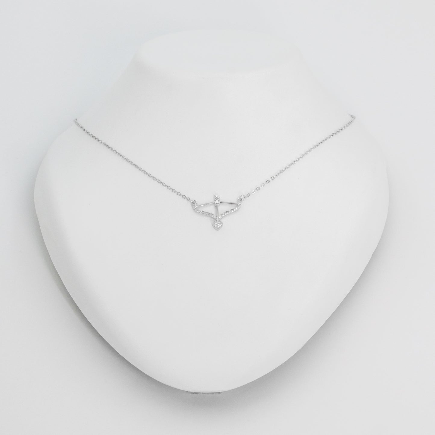 Silver Cupid's Arrow Chain Pendant