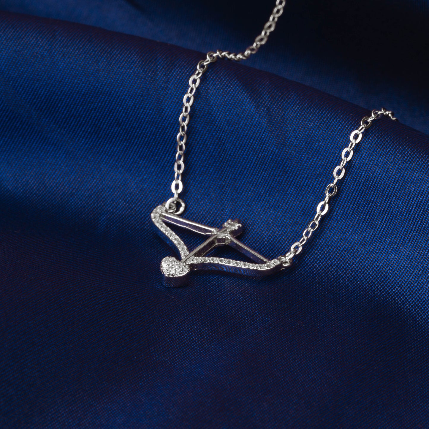 Silver Cupid's Arrow Chain Pendant