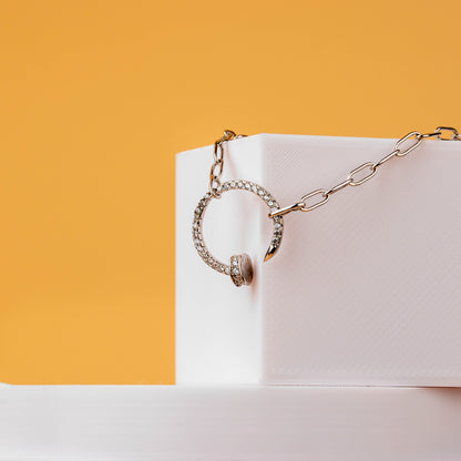 Silver Classy Link Chain Pendant