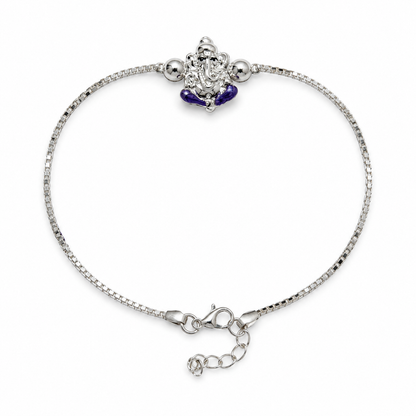 Bappa Morya Silver Rakhi