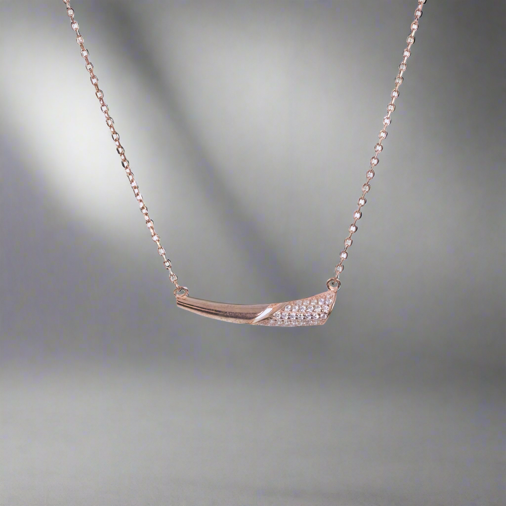 Rose Gold Slender Chain Pendant