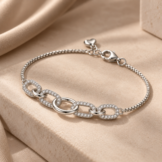 Silver Royal Link Bracelet