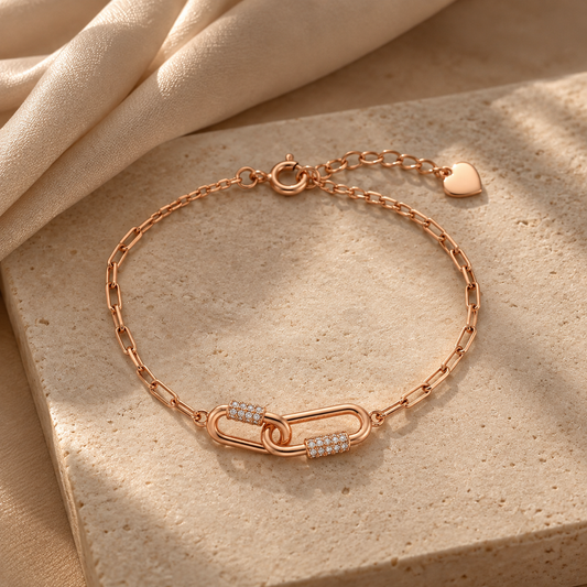 Rose Gold Sleek Bar Bracelet