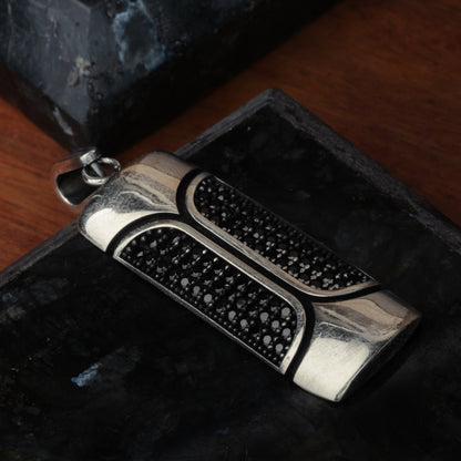 Silver Vintage Onyx Majesty Pendant