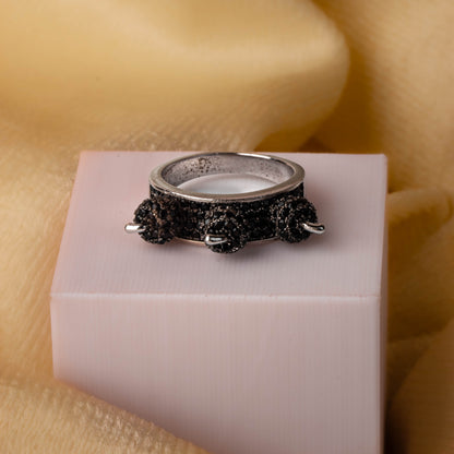 Silver Mystic Night Ring